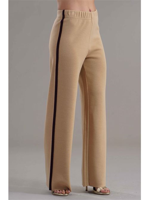 Pantalone in misto lana Love To Love by Gai Mattiolo | LV2015BEIGE/VINO